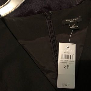Ann Taylor Black Luxe Wear Cocktail Dress